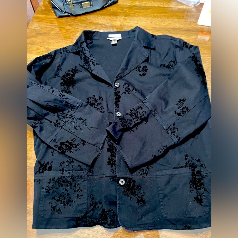 Women’s XXL 2X CJ Banks twill jacket with raised design